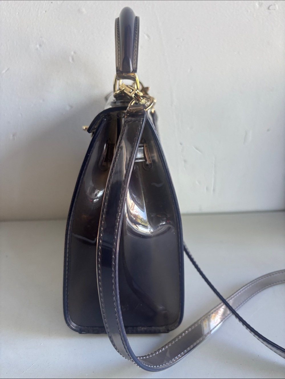 Souvenir De L’exposition Jelly Bag | Retro Transparent Handbag 1998 - Picture 4 of 5